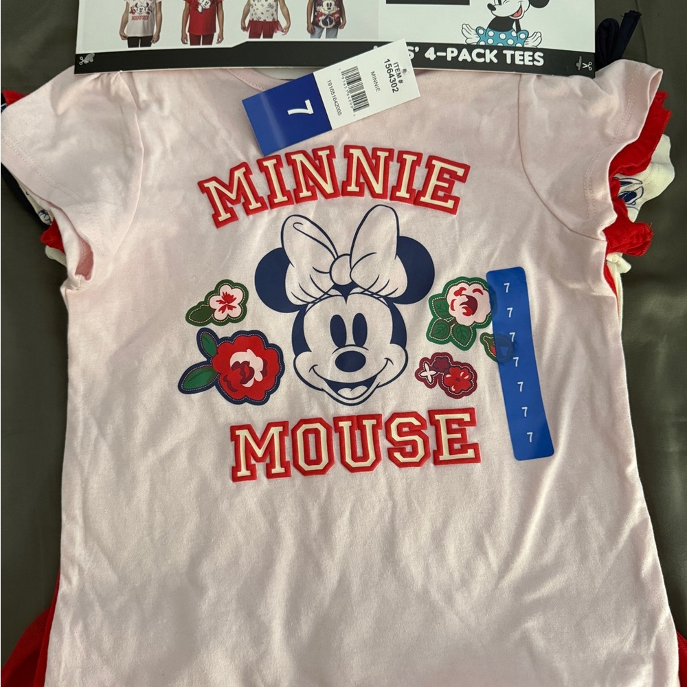BNWT Disney Set of 4 Minnie Mouse T-Shirts